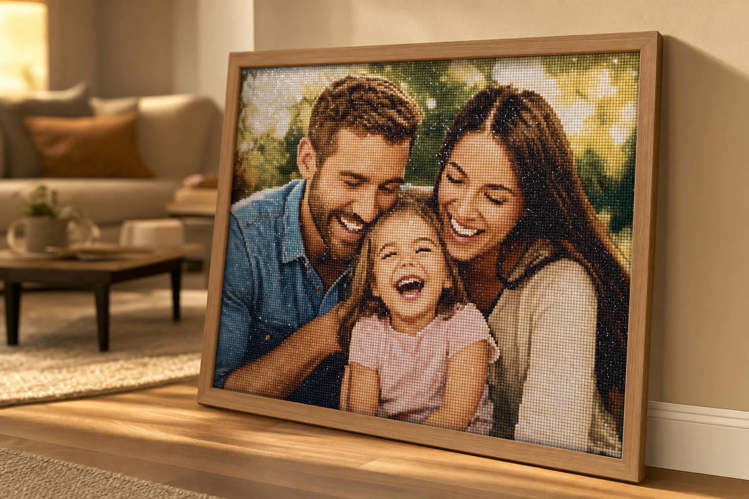 Custom Diamond Art Kit from Your Photo